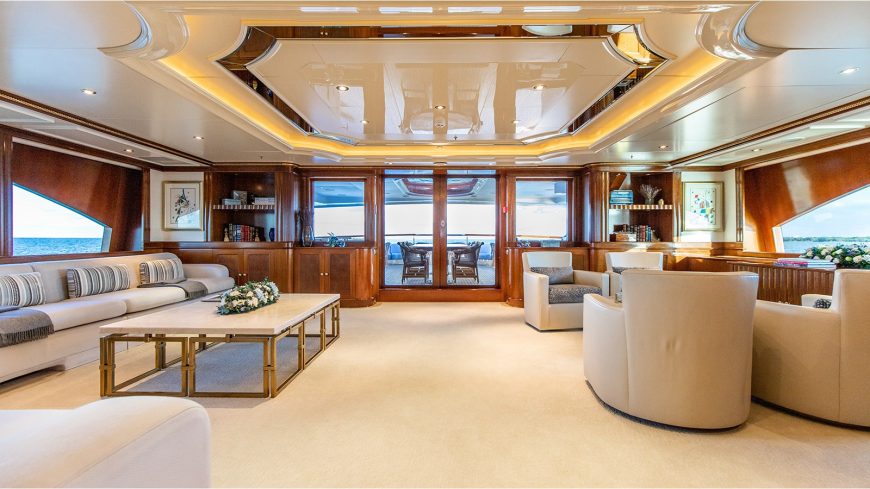 NEXT CHAPTER | 2003 55m (180’6″) Luxury Tri-Deck Steel Motor Yacht from renowned Italian shipyard Benetti