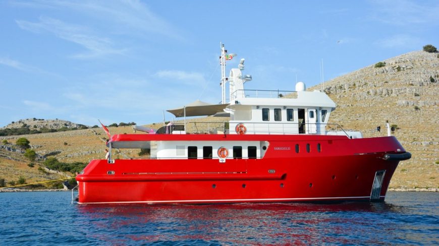 Akula | 2006 24m (79ft) Naumachos 82 Explorer Yacht from Italian shipyard Cantiere Navale di Pesaro