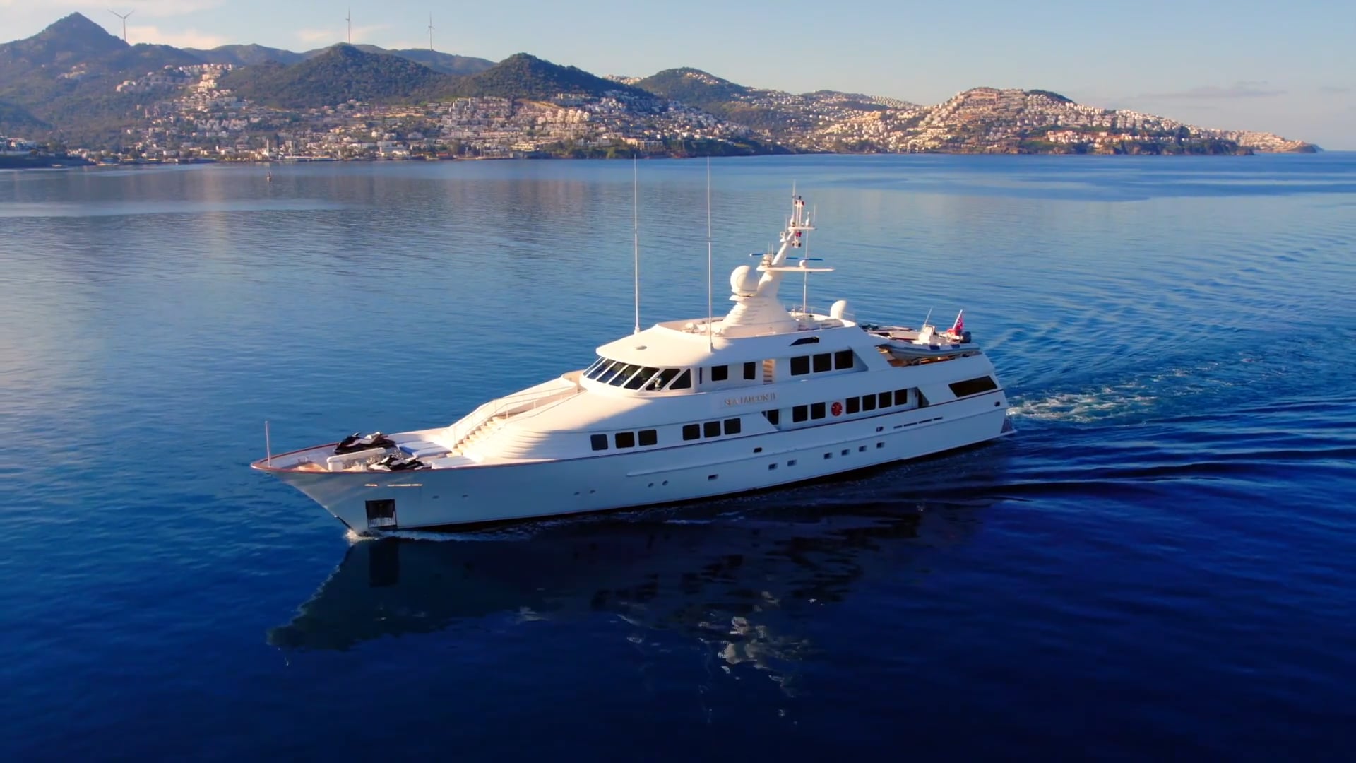 SEA FALCON II | 1993 46.67m (153’2″) Modern Classic Luxury Steel Motor Yacht from American shipyard PUGLIA