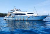 SERENDIPITY BLUE | 2004 26.1m (85’6″) Luxury Flybridge Motor Yacht from Italian shipyard Falcon Yachts