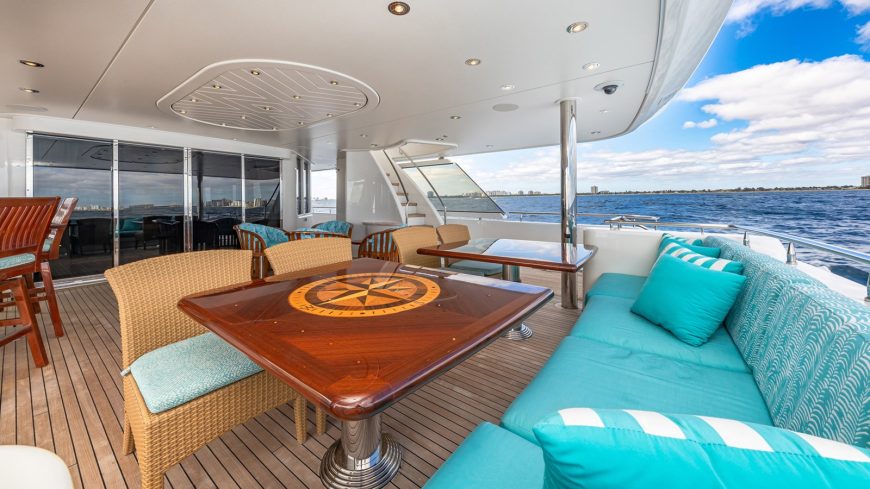 TASIA | 2009 40m (131’3″) Luxury Tri-Deck Motor Yacht from American shipyard WESTPORT