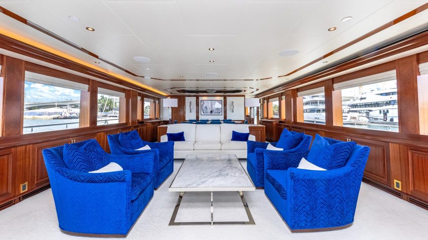 TASIA | 2009 40m (131’3″) Luxury Tri-Deck Motor Yacht from American shipyard WESTPORT