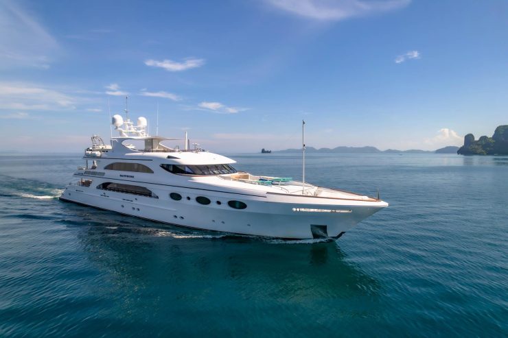 SAPPHIRE | 2009 50.5m (165.64ft) Luxury Tri-Deck Performance Aluminium Motor Yacht built by American shipyard TRINITY YACHTS