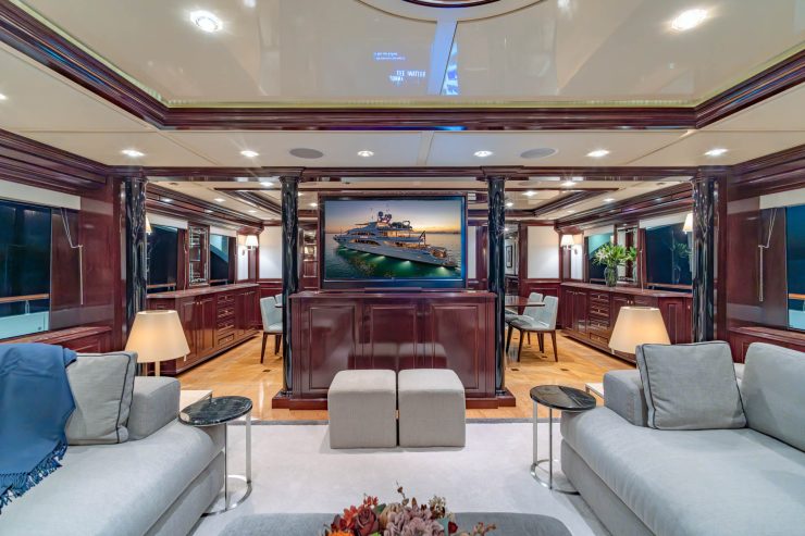 SAPPHIRE | 2009 50.5m (165.64ft) Luxury Tri-Deck Performance Aluminium Motor Yacht built by American shipyard TRINITY YACHTS