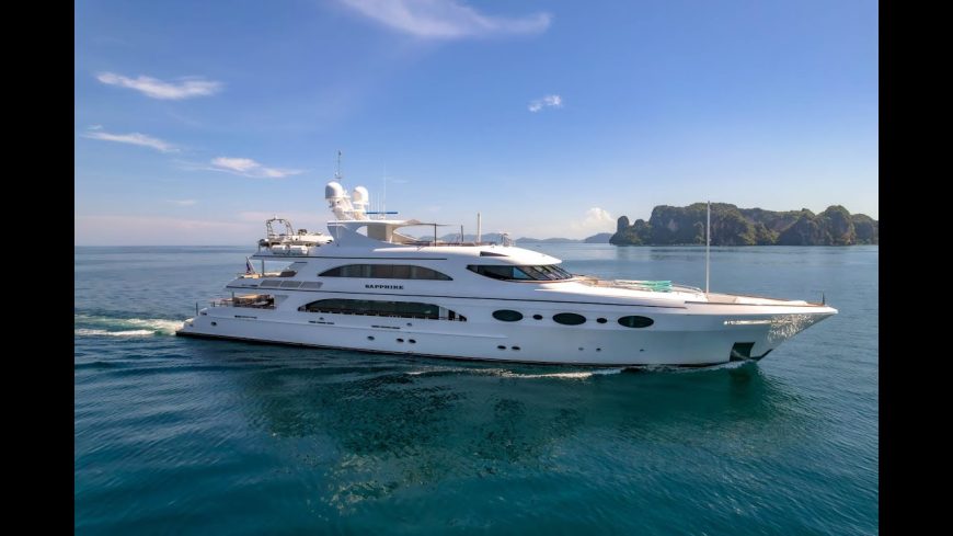 SAPPHIRE | 2009 50.5m (165.64ft) Luxury Tri-Deck Performance Aluminium Motor Yacht built by American shipyard TRINITY YACHTS