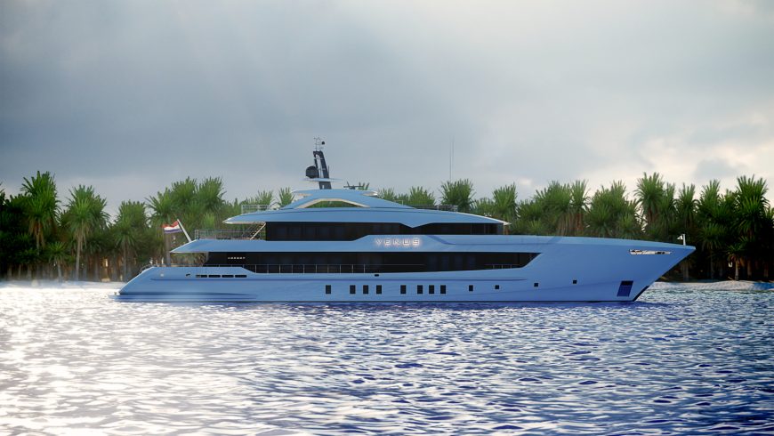 YN 20655 PROJECT VENUS | 2025 55m (180’6″) Luxury Tri-Deck Steel Motor Yacht from renowned Dutch shipyard HEESEN YACHTS