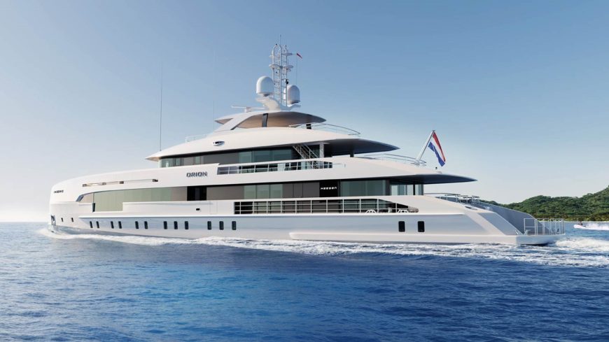 YN 20750 PROJECT ORION | 2025 49.8m (163’4”) Silent Cruising Luxury Tri-Deck Aluminium Motor Yacht from renowned Dutch shipyard HEESEN YACHTS