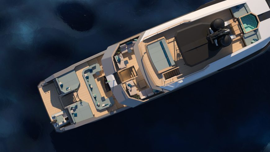 FL42 | New 42.90m (140’7’’) Luxury Tri-Deck Steel Motor Yacht by Floating Life