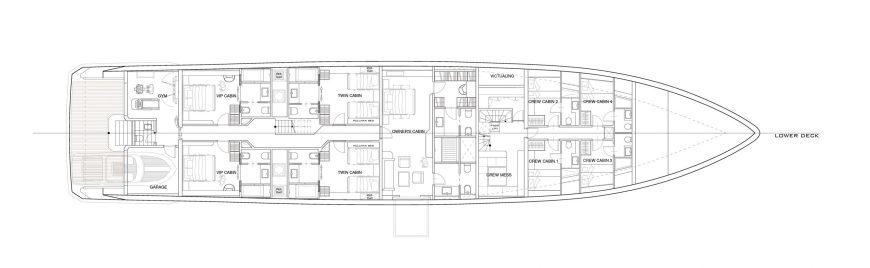 FL42 | New 42.90m (140’7’’) Luxury Tri-Deck Steel Motor Yacht by Floating Life