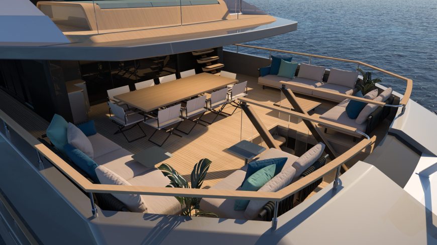 FL42 | New 42.90m (140’7’’) Luxury Tri-Deck Steel Motor Yacht by Floating Life