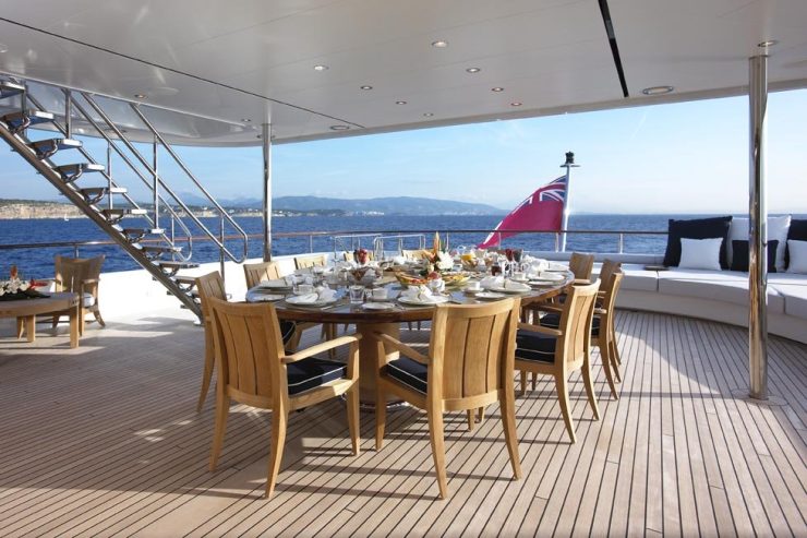 PREDATOR | 2008 72.8m (238’11”) Luxury Tri-Deck Motor Yacht built by Dutch shipyard FEADSHIP