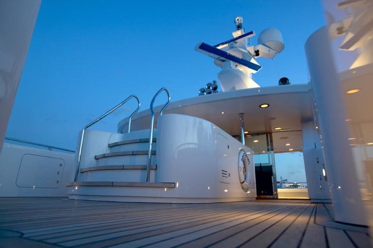 PREDATOR | 2008 72.8m (238’11”) Luxury Tri-Deck Motor Yacht built by Dutch shipyard FEADSHIP