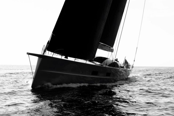 RIBELLE | 2017 32.6m (107′) Custom Sloop Carbon Sailing Yacht built by Vitters