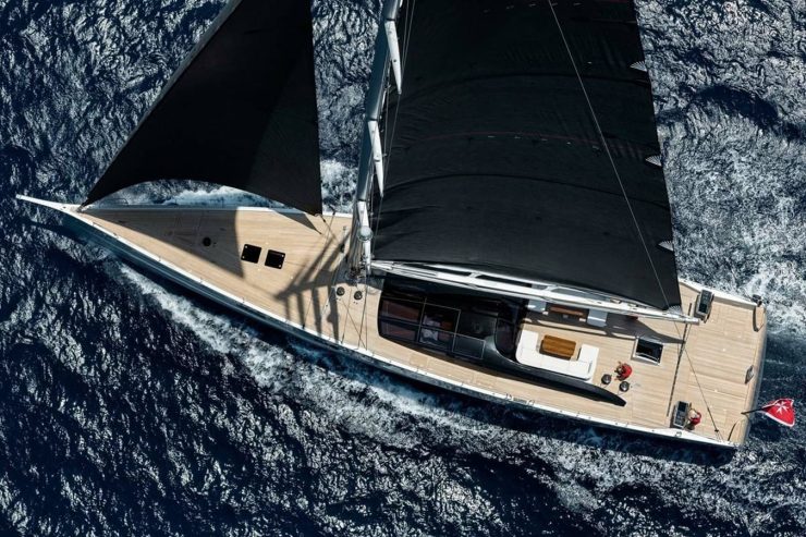 RIBELLE | 2017 32.6m (107′) Custom Sloop Carbon Sailing Yacht built by Vitters