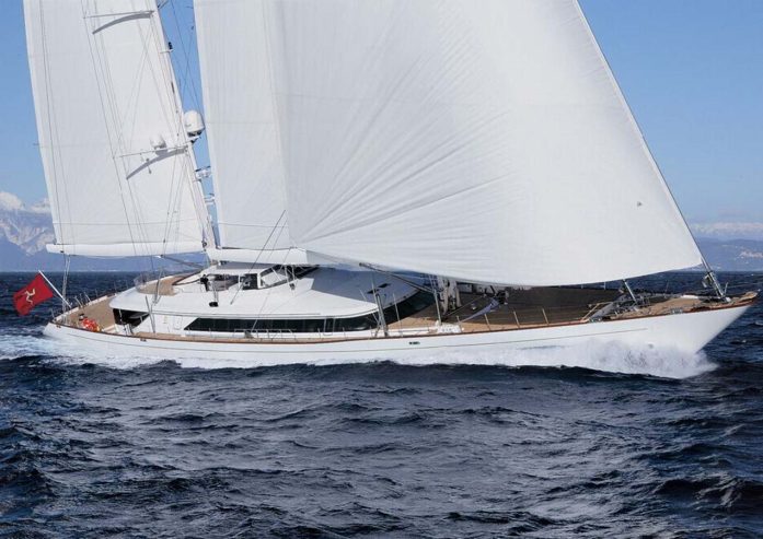 ROSEHEARTY | 2006 56m (183’9″) Ron Holland design Aluminium Sailing Yacht built by Italian shipyard PERINI NAVI