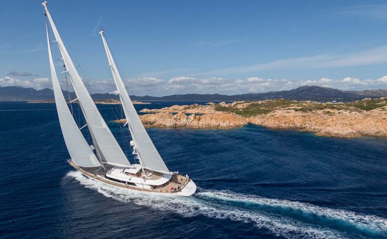 ROSEHEARTY | 2006 56m (183’9″) Ron Holland design Aluminium Sailing Yacht built by Italian shipyard PERINI NAVI