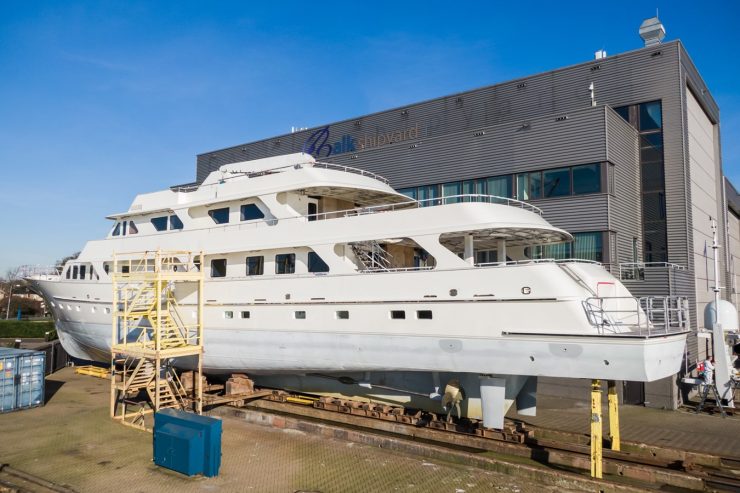 VALERIA | 1975 44.2m (145′) Classic Luxury Tri-Deck Steel Motor Yacht built by Dutch shipyard FEADSHIP