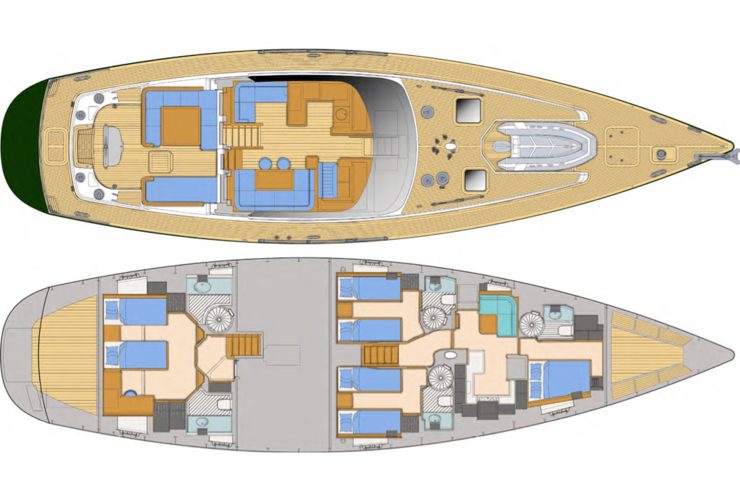 CHARISMA NOVA | 2006 24.32m (79′9″) Luxury World Cruising Aluminium Sail Yacht built by Dutch shipyard JONGERT