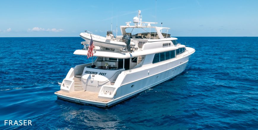 CHECKERED PAST | 1999 34.14m (112ft) Luxury Flybridge Performance Motor Yacht built by American shipyard Westport