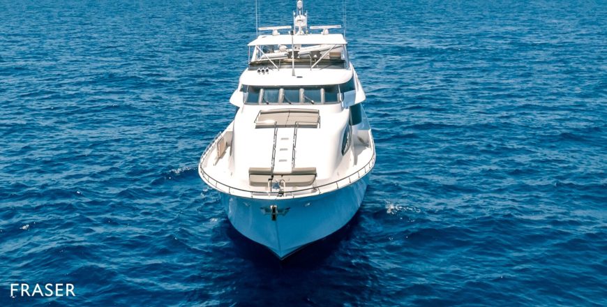 CHECKERED PAST | 1999 34.14m (112ft) Luxury Flybridge Performance Motor Yacht built by American shipyard Westport