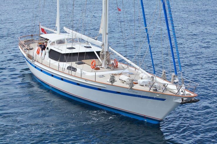 FREE WINGS | 1984 29.86m (97’11’) Classic World Cruising Ketch Sail Yacht built by New Zealand shipyard Thackwray