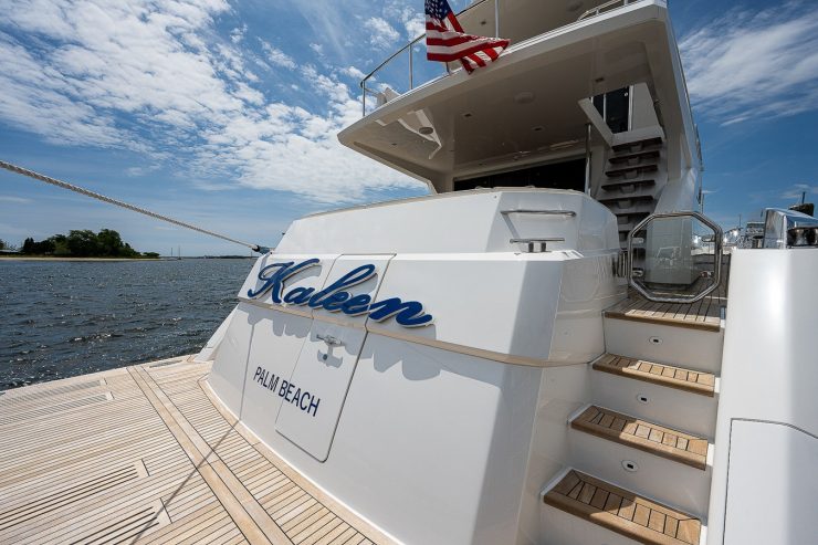 KALEEN | 2017 22.86m (75ft) Performance Enclosed Bridge Sportfisher Motor Yacht built by American shipyard Viking