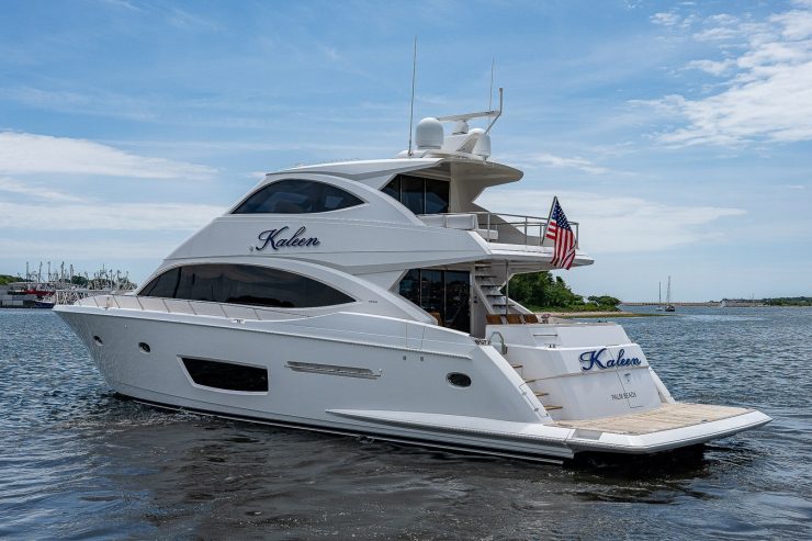 KALEEN | 2017 22.86m (75ft) Performance Enclosed Bridge Sportfisher Motor Yacht built by American shipyard Viking