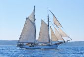 LA MAIA | 1956 32.5m (102.63ft) Classic Schooner Sail Yacht built by Psaros Shipyard for Baron Alain de Rothschild