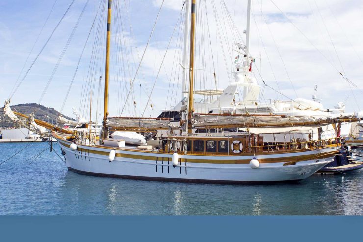 LA MAIA | 1956 32.5m (102.63ft) Classic Schooner Sail Yacht built by Psaros Shipyard for Baron Alain de Rothschild