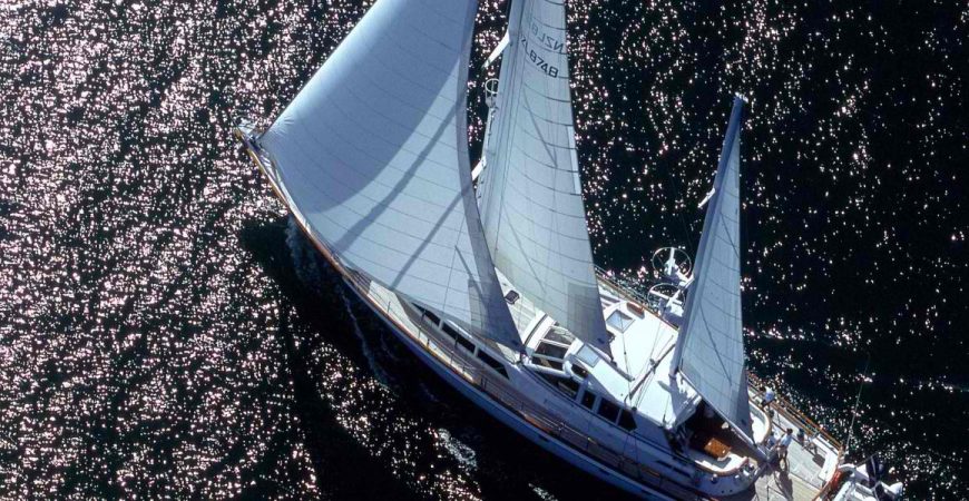 PACIFIC EAGLE | 1990 31.09m (102ft) Don Brooke design Pilothouse World Cruising Aluminium Ketch Sailing Yacht built by NZ shipyard Alloy Yachts