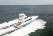 WORK OF ART | 2016 28.42m (93’3”) Enclosed Bridge Convertible Sportfisher Motor Yacht built by American shipyard VIKING