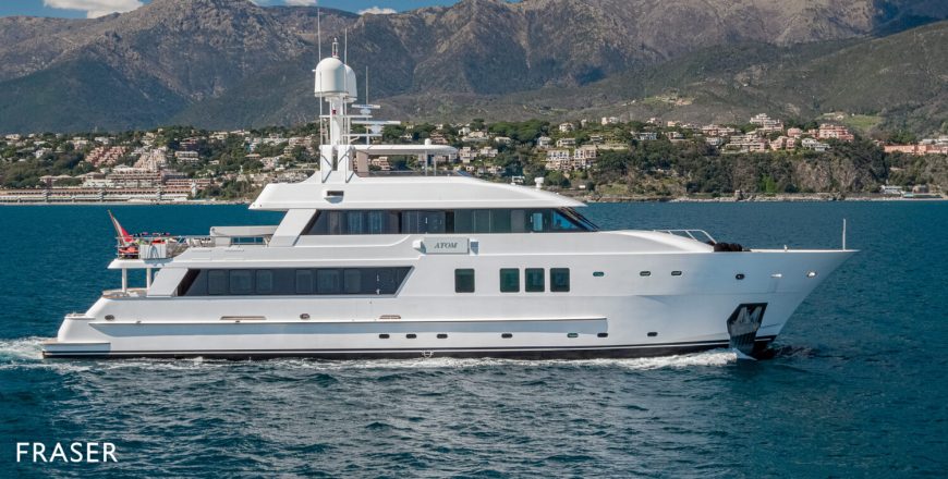 ATOM | 2007 34m (111ft) Luxury Explorer Motor Yacht built by Brazilian shipyard Inace