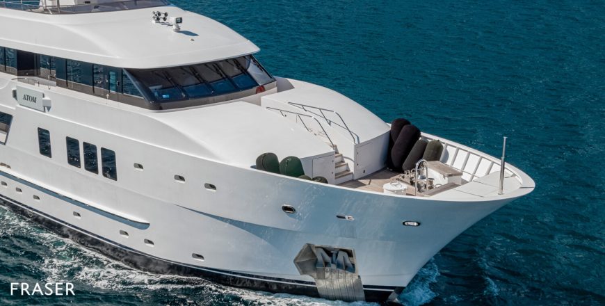 ATOM | 2007 34m (111ft) Luxury Explorer Motor Yacht built by Brazilian shipyard Inace