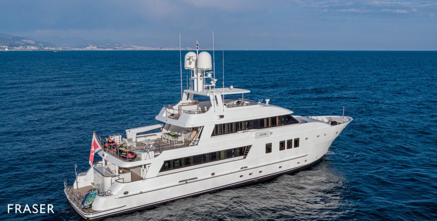 ATOM | 2007 34m (111ft) Luxury Explorer Motor Yacht built by Brazilian shipyard Inace