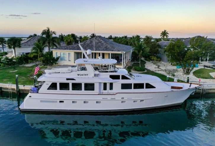 WORTHY | 2000 25.41m (84.98ft) Raised Pilothouse Motor Yacht built by American shipyard Burger Boat