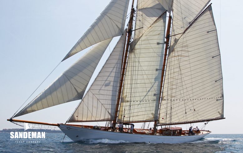 ALTAIR | 1931 40.78m (133.76ft) Classic Gaff-Rigged Schooner Sailing Yacht built by William Fife & Son