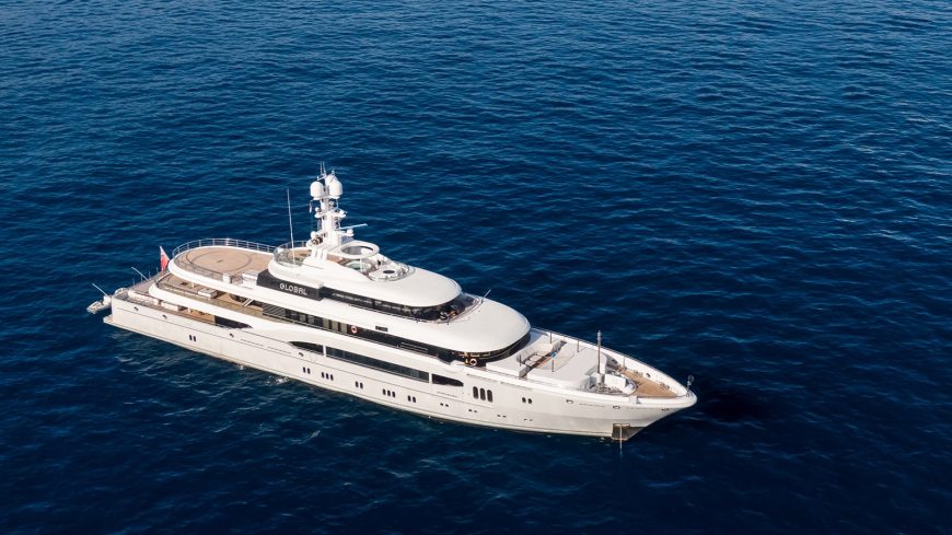 GLOBAL | 2007 74m (242′ 10”) Luxury Motor Yacht built by German shipyard Lürssen