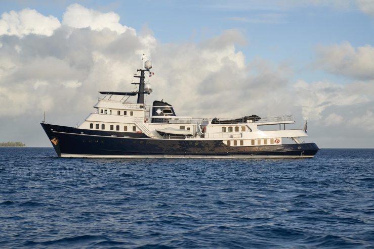 ASTERIA | 1970 48.38m (158.69 ft) Luxury Explorer Motor Yacht Tug Conversion