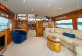 PILOT LOUNGE | 2006 19.51m (63.99ft) Luxury Flybridge Motor Yacht built by American shipyard Hatteras