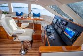 PILOT LOUNGE | 2006 19.51m (63.99ft) Luxury Flybridge Motor Yacht built by American shipyard Hatteras