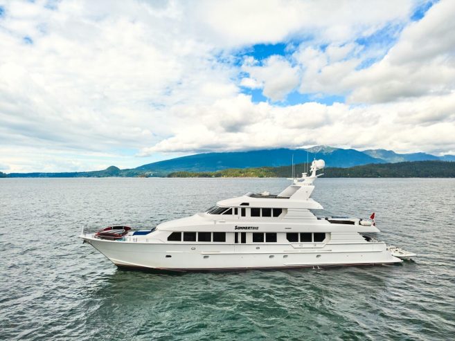 SUMMERTIME II | 1997 35.36m (115.98ft) Luxury Tri-Deck Motor Yacht built by renowned American shipyard HATTERAS YACHTS