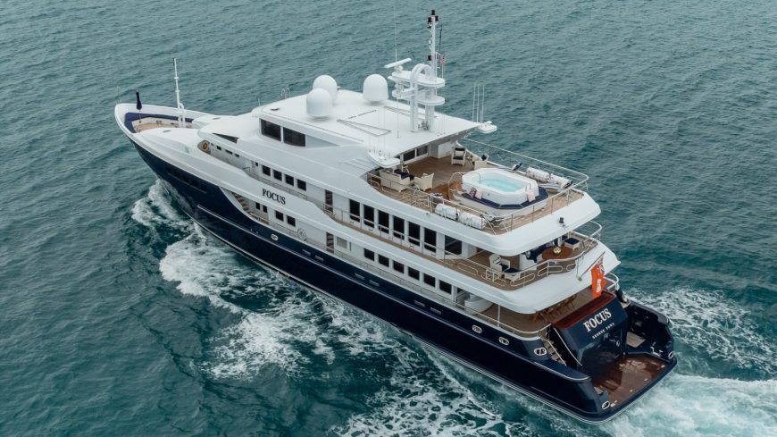 FOCUS | 2002 46.6m (153.04ft) Luxury Tri-Deck Aluminium Motor Yacht built by North American Yachts and Shipbuilders