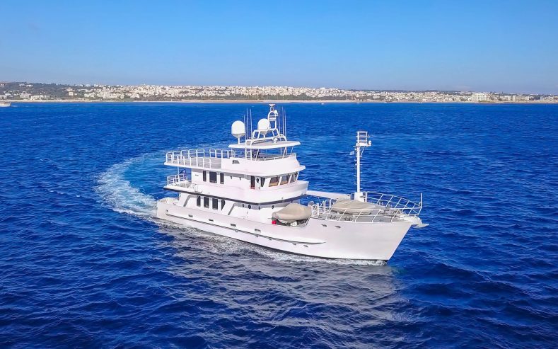 MISS SARAH J | 2003 29.02m (95.19ft) Trawler Style Explorer Motor Yacht built by Brazilian shipyard INACE