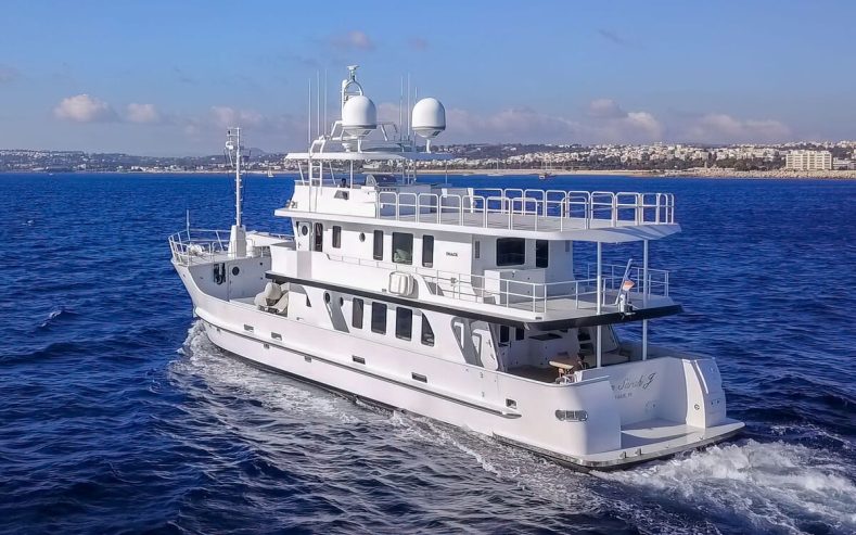 MISS SARAH J | 2003 29.02m (95.19ft) Trawler Style Explorer Motor Yacht built by Brazilian shipyard INACE