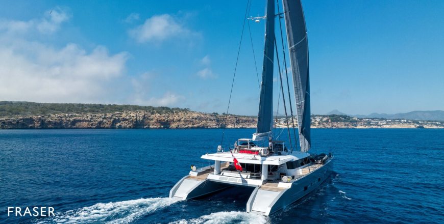 MOUSETRAP | 2012 33.52m (109.95ft) Luxury Carbon Fibre Catamaran Motor Sailing Yacht built by French shipyard JFA YACHTS