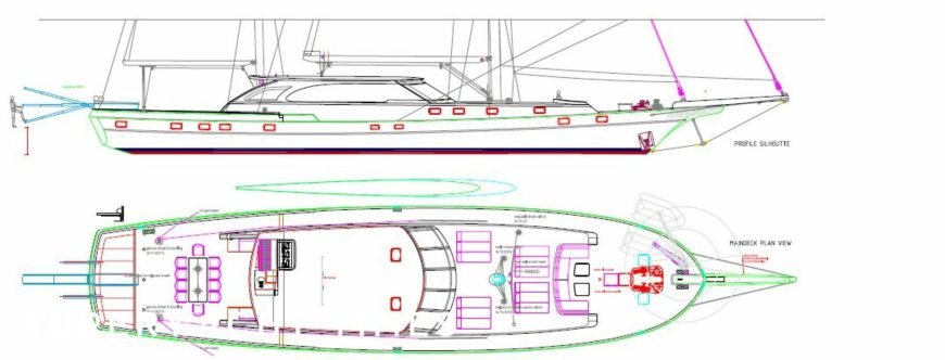 NOUR | 2008 37m (121.36ft) Luxury Gulet Motor Sailing Yacht