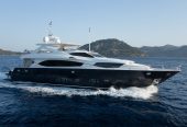 ROUND MIDNIGHT | 2001 29.8m (97.74ft) Luxury Raised Pilothouse Flybridge Motor Yacht built by British shipyard SUNSEEKER