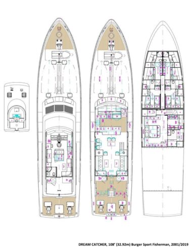 DREAM CATCHER | 2001 108ft / 32.92m Burger Sport Fisherman