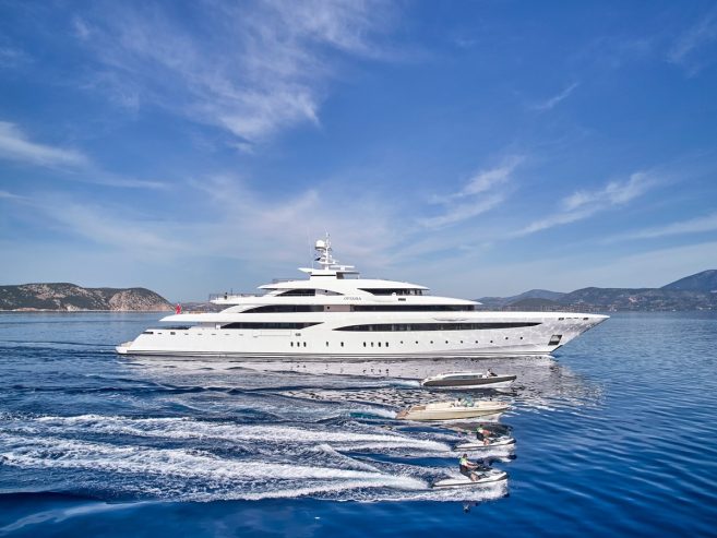 O’Ptasia | 2018 / 2024 85m (278ft) Luxury Motor Yacht built by Greek shipyard Golden Yachts