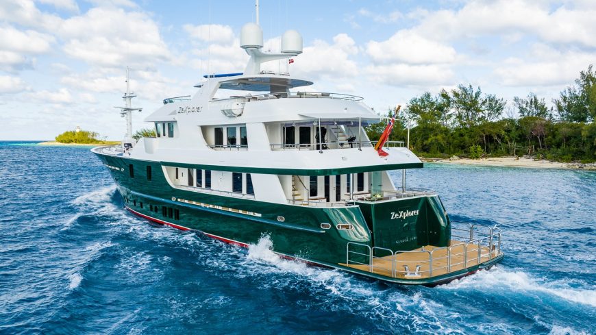 ZeXPLORER | 2013 / 2022 41m (133ft) Explorer Motor Yacht built by American shipyard Newcastle Marine